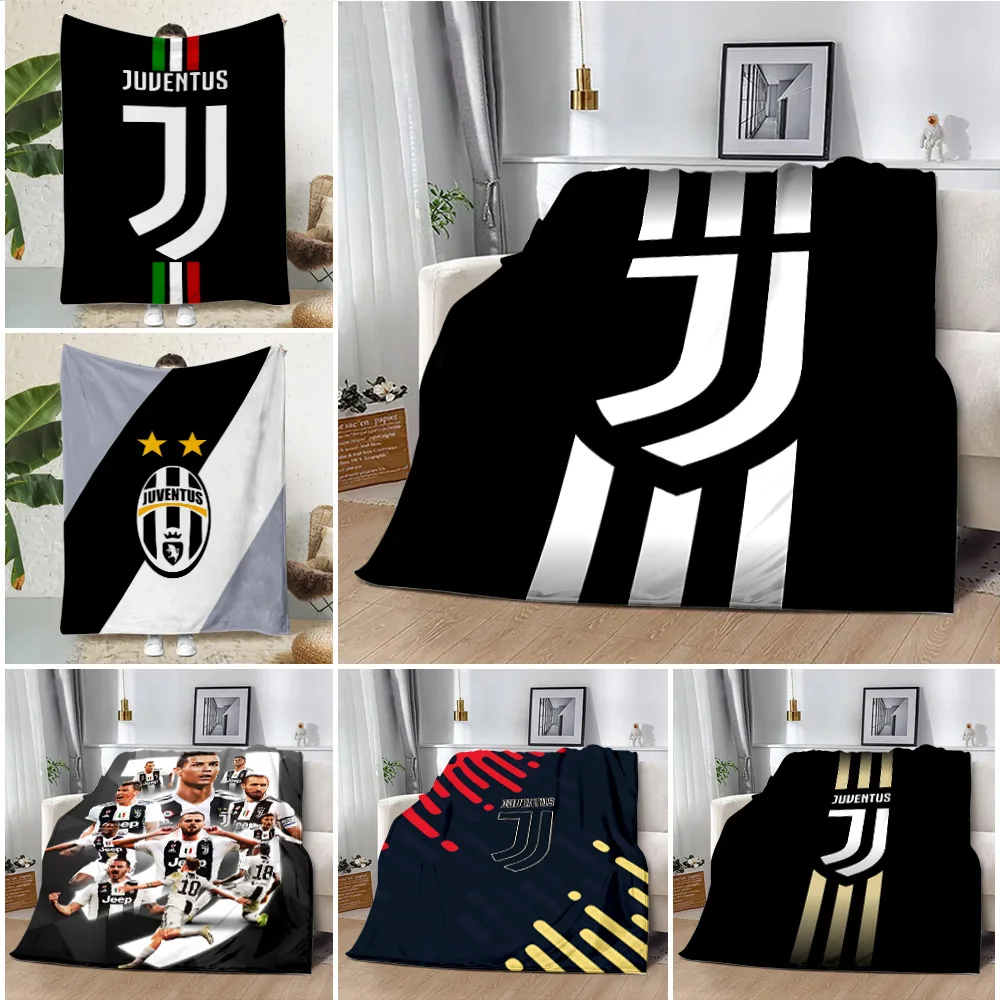 Bedruckte Decke Fußball J-Juventuses F.C.Picknickdecken Warme Decke Weiche und bequeme Decke Home Travel Geburtstagsgeschenk