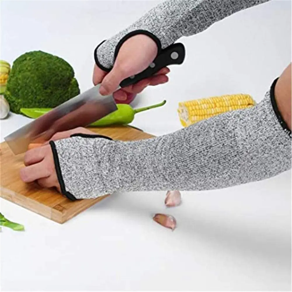 

1Pc Practical Cut Resistant Anti-cut Gloves Level 5 Safety HPPE Work Protection Anti-Puncture Multi-purpose Arm Sleeve Cover