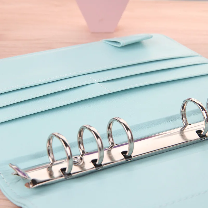 New Vintage Refillable Notebook File Folder Notepad Cover Leather Ring Binder Office Supplies