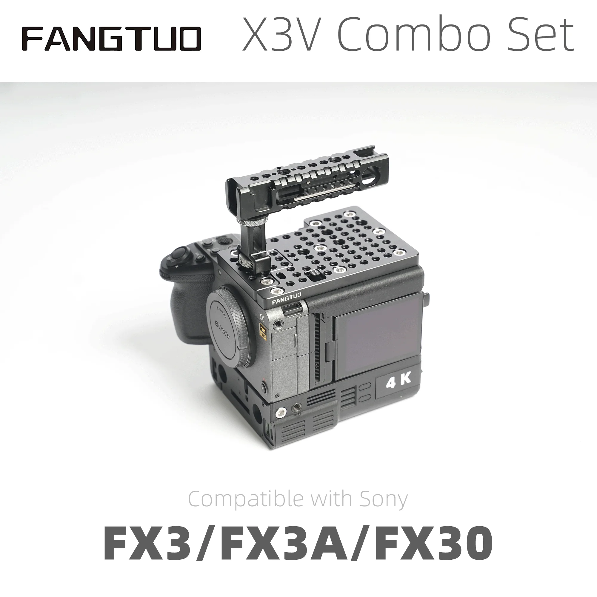 

Fangtuo X3V fx3 30 Camera Cage Combo Set – Suitable for Vertical Shooting, Handheld Use, and Tripod Mounting /Kit