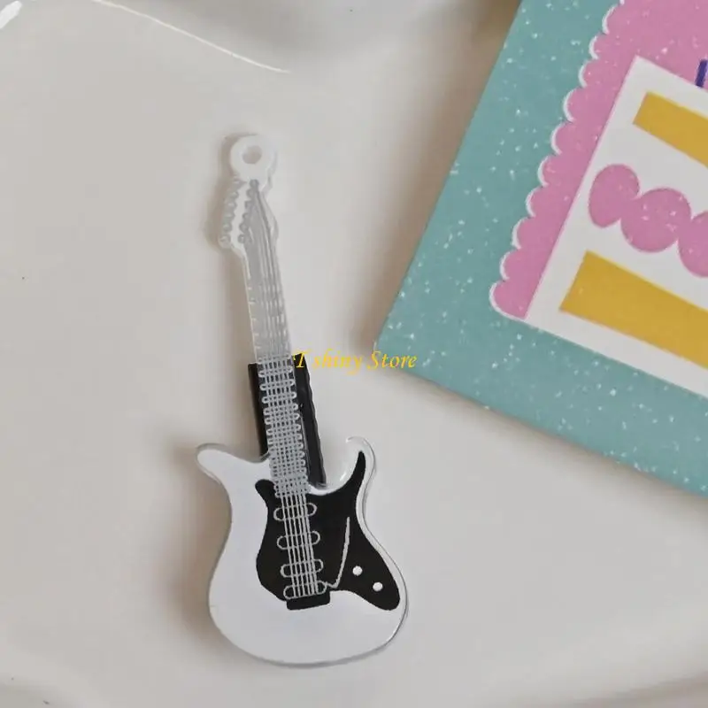 

N58F Guitar Hair Clip 2000s Hairpin Sweet Stylish Bunches Creative Hair Clip