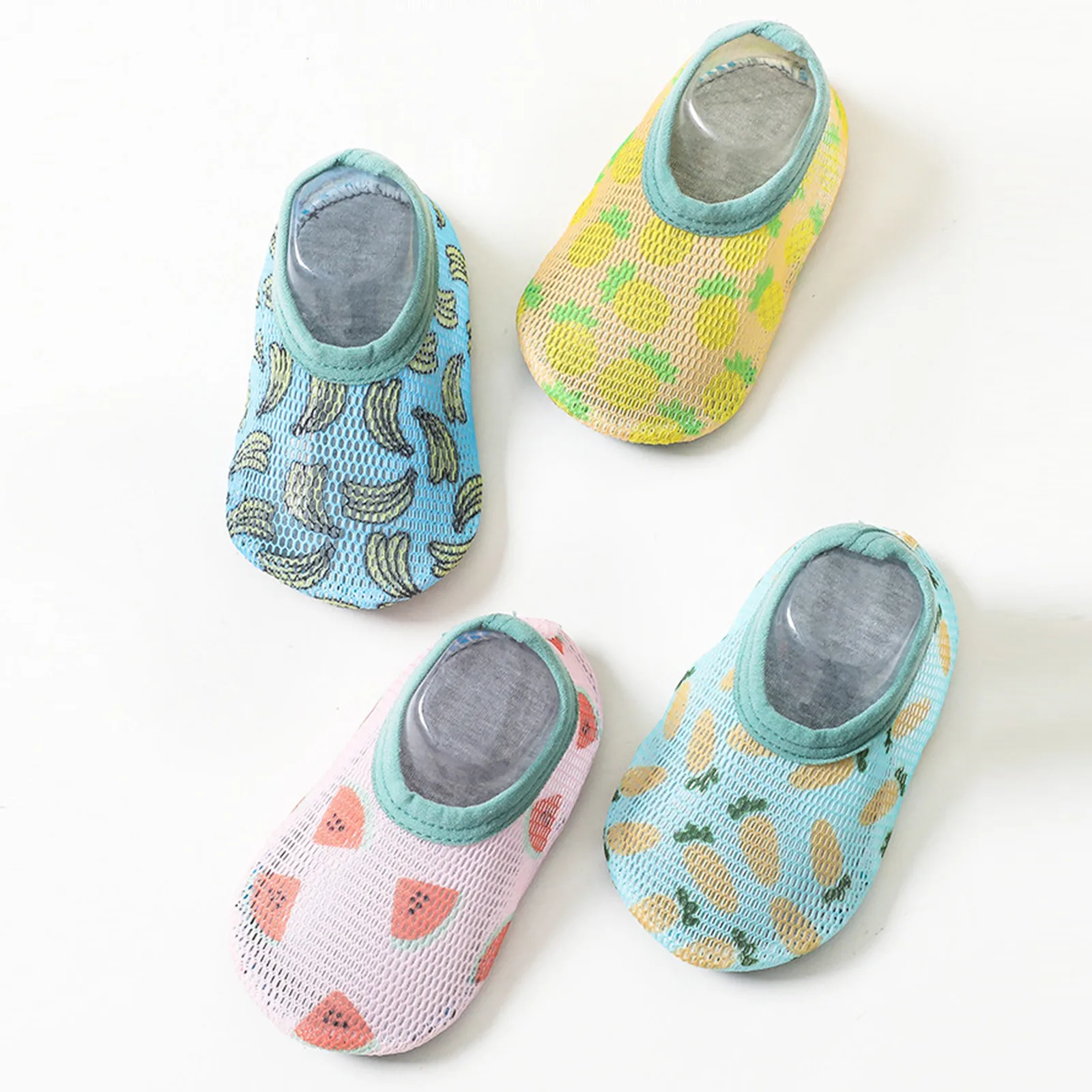 6M-3Y Infant Baby Socks Boys Girls Cute Prints Socks Toddler Breathable Mesh Floor Socks Non Slip Shoes носки для новорожденных