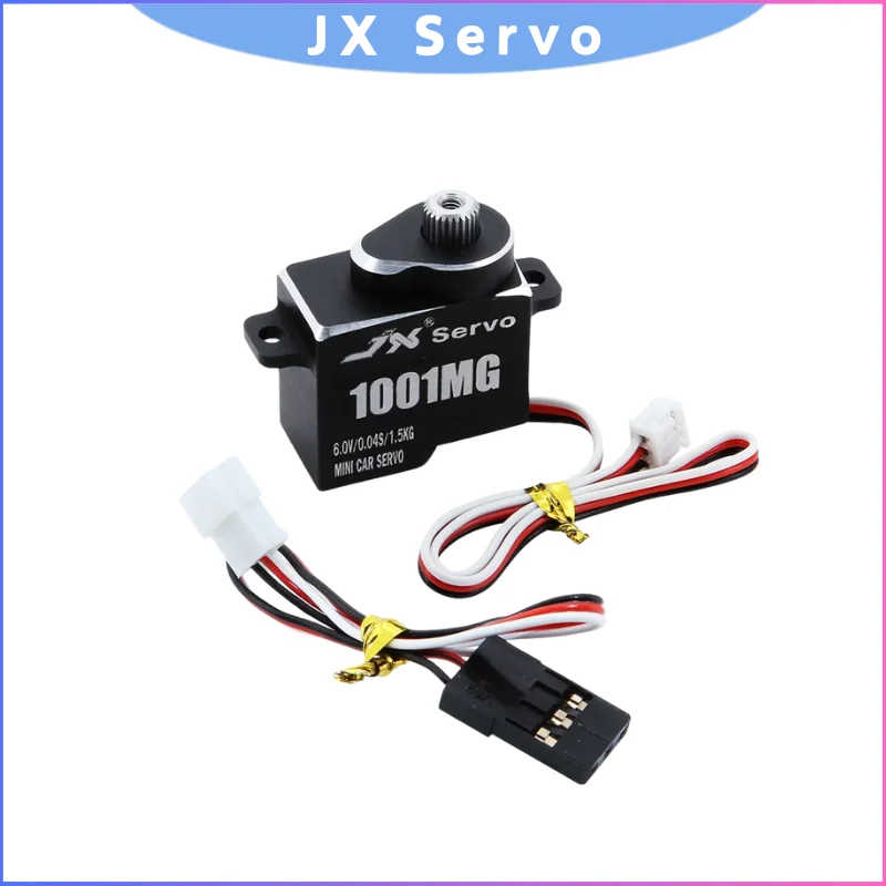 

JX PDI-1001MG 1,5 кг микроцифровой сервопривод, бессердечный двигатель с металлической шестерней 6,0 В для радиоуправляемых автомобилей, вертолета, гусеничного автомобиля