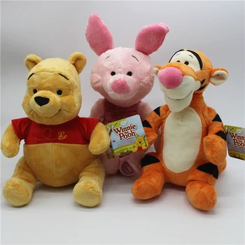 Disney 1 ชิ้น Winnie The Pooh หมี Tigger Piglet หมูพูห์หมีตุ๊กตาสัตว์ตุ๊กตาเด็กผู้หญิงของขวัญวันเกิดของเล่น