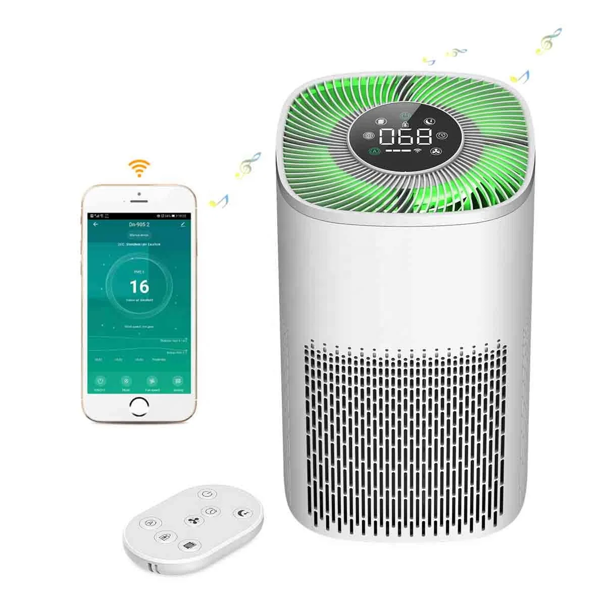 

Shenzhen Air Purifier Home Household Portable Fan Air Purifiers Bedroom Air Purifier for Pets