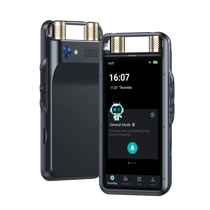Newest M5 5.0 Inch Touch Screen Language Translators Digital Recorder Device Portable AI Wireless Voice Recorder