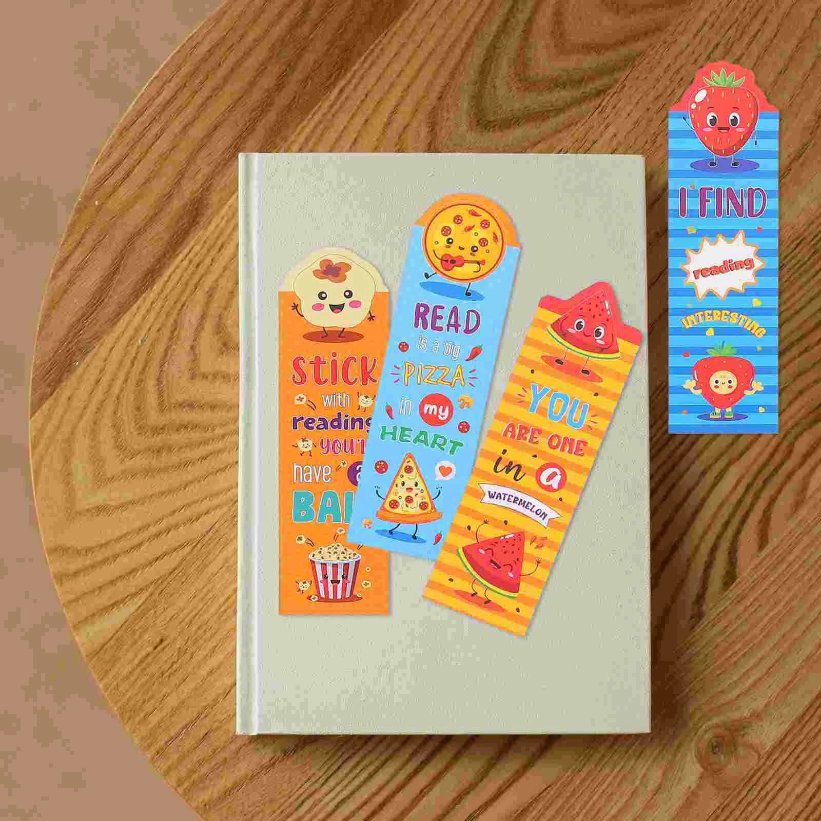 30 Stuks Kinderbladwijzer Gelukkige Verjaardag Klaslokaal Bookmarks Voor Kinderen Markers Lezen Fruit 8-12 Bulk Cartoon