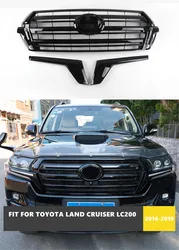 Good Quality ABS Front Middle Grill Racing Grills Fit For Toyota Land Cruiser LC200 2016 2017 2018 2019