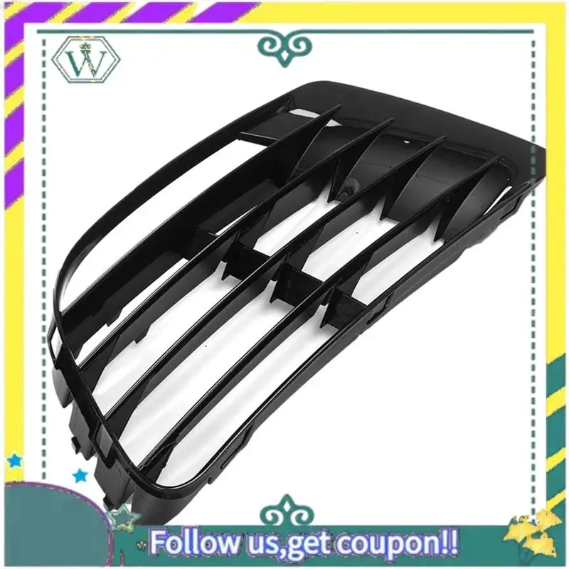 

Upgraded Right Front Fog Light Grille Lower Bumper Fog Lamp Grill Cover Trim For VW Golf MK6 R 2009-2013 5K0853666E Replacement