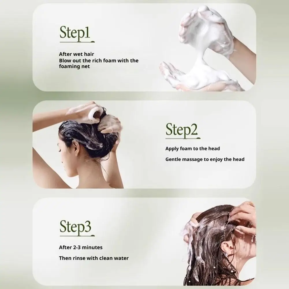 صابون شامبو عشبي طبيعي من عشب عثمان صابون مصنوع يدويًا مغذي للشعر، تحكم في الزيت، منعش، رقيق ومهدئ للعناية بالشعر