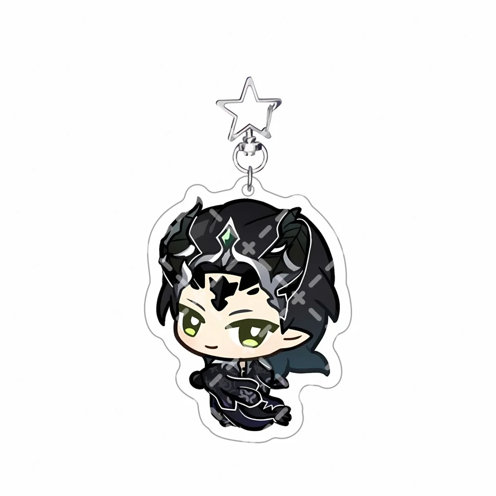 Twisted-Wonderland Anime-Spiel-Charaktere Chibi 6cm Acryl-Schlüsselanhänger Sternförmiger Schnallen-Taschenanhänger Deko Sammlerstück Fan-Geschenk – Detail 4