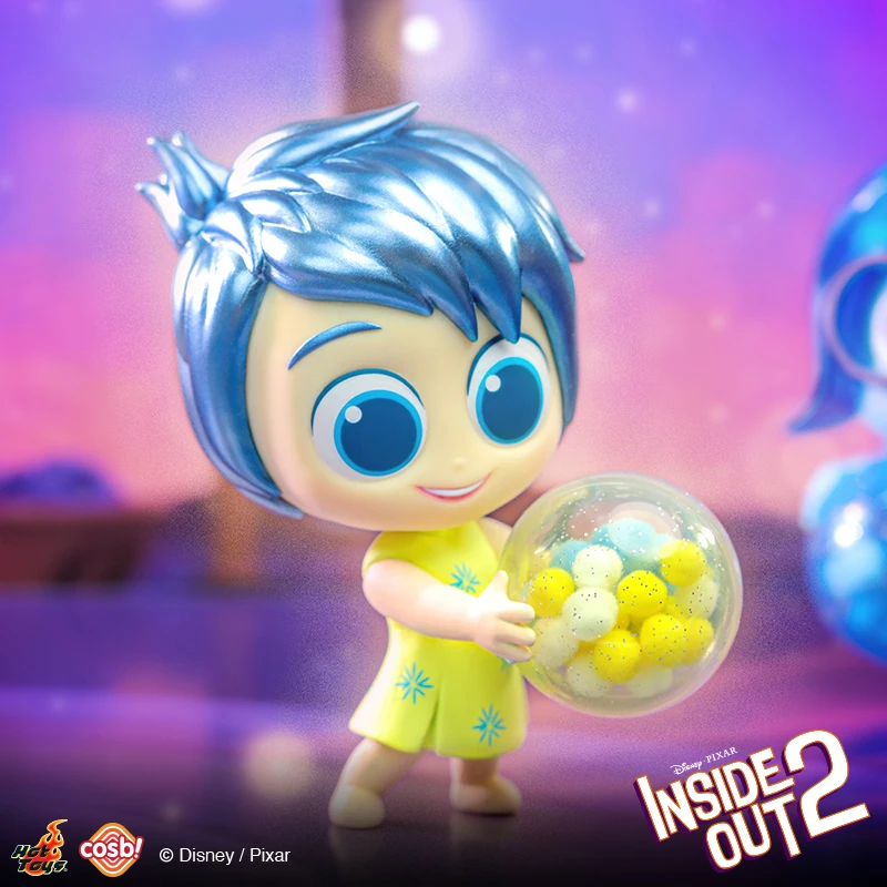 2024 New Hot Toys Disney Pixar Inside Out 2 Joy Sadness Anger Disgust Cosbi Collectible Figurine Mini Doll Kids Birthday Gifts