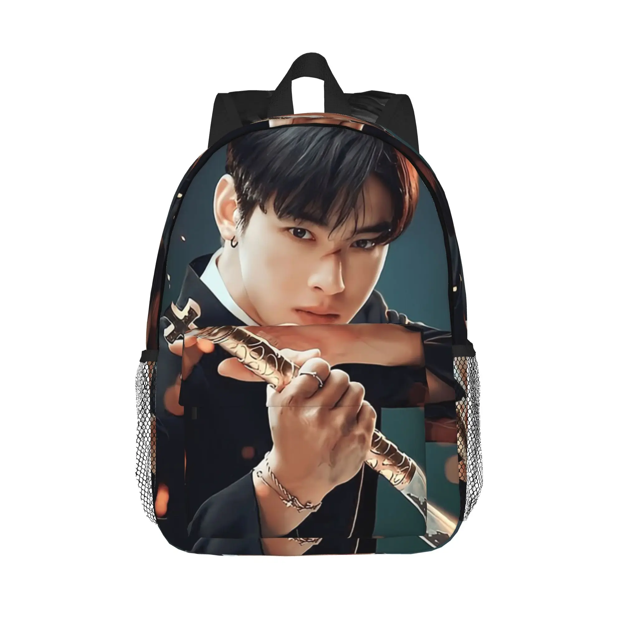 Cha Eunwoo  Backpack Hot Sale Daypack Large Capacity Boys Girls BookBag Shoulder Bags for Men Women School Bag