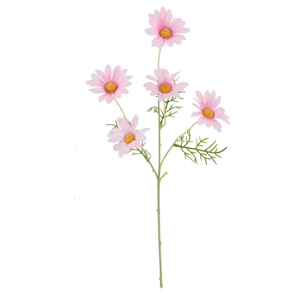 

Photography Props 5 Heads Artificial Daisy Flowers Plastic DIY Fake Chrysanthemum Elegant Realistic Fake Plants Home Table Decor