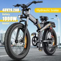 All-terrain electric bicycle ENGWE X24 1000W 48V 29.2AH Multiple shock absorption Folding Adult city Commuter Electric Bike