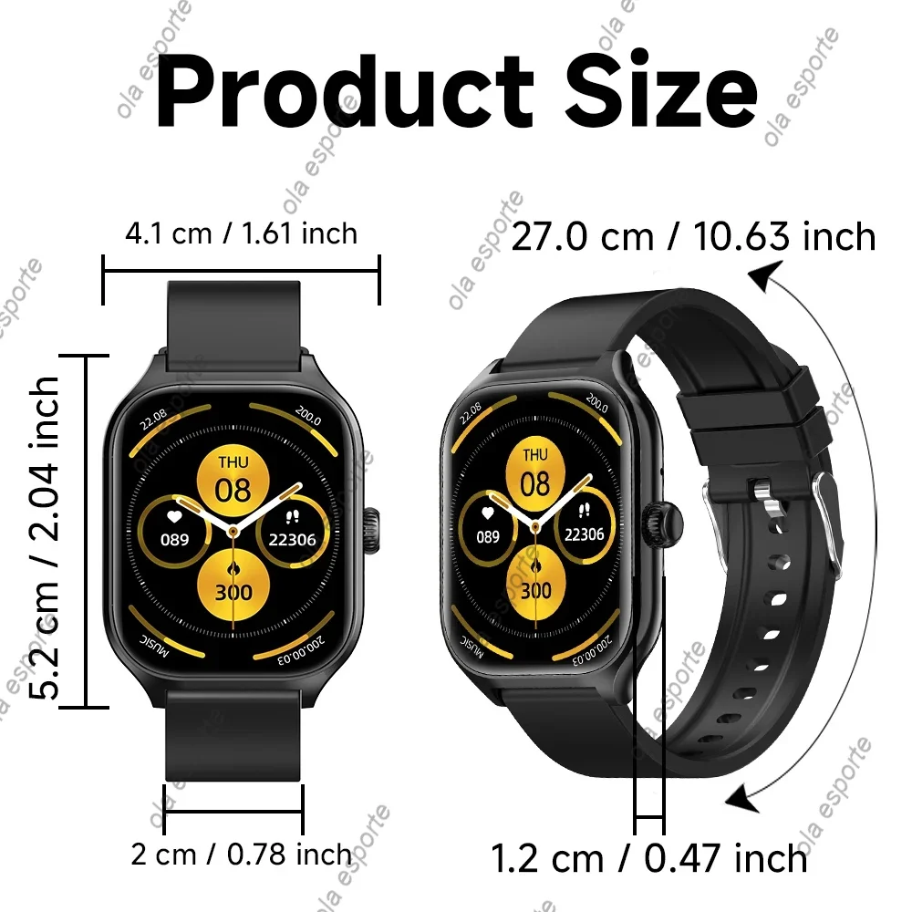 New Smartwatch for Men Women 2.01\