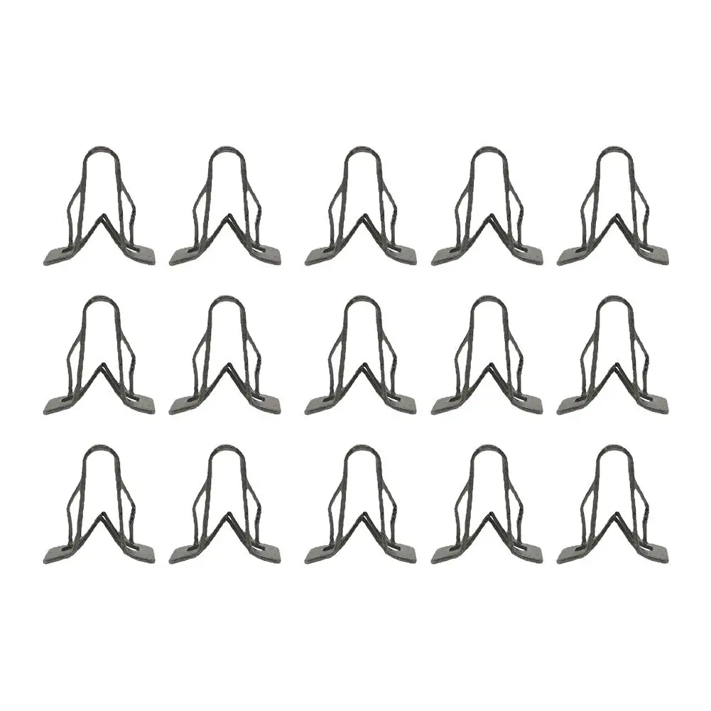 15pcs Universal Metal Retainer Clip Car Door Dashboard Accessories Pannel Fastener Clip Auto Cables Wires Trim Fixing H0S8