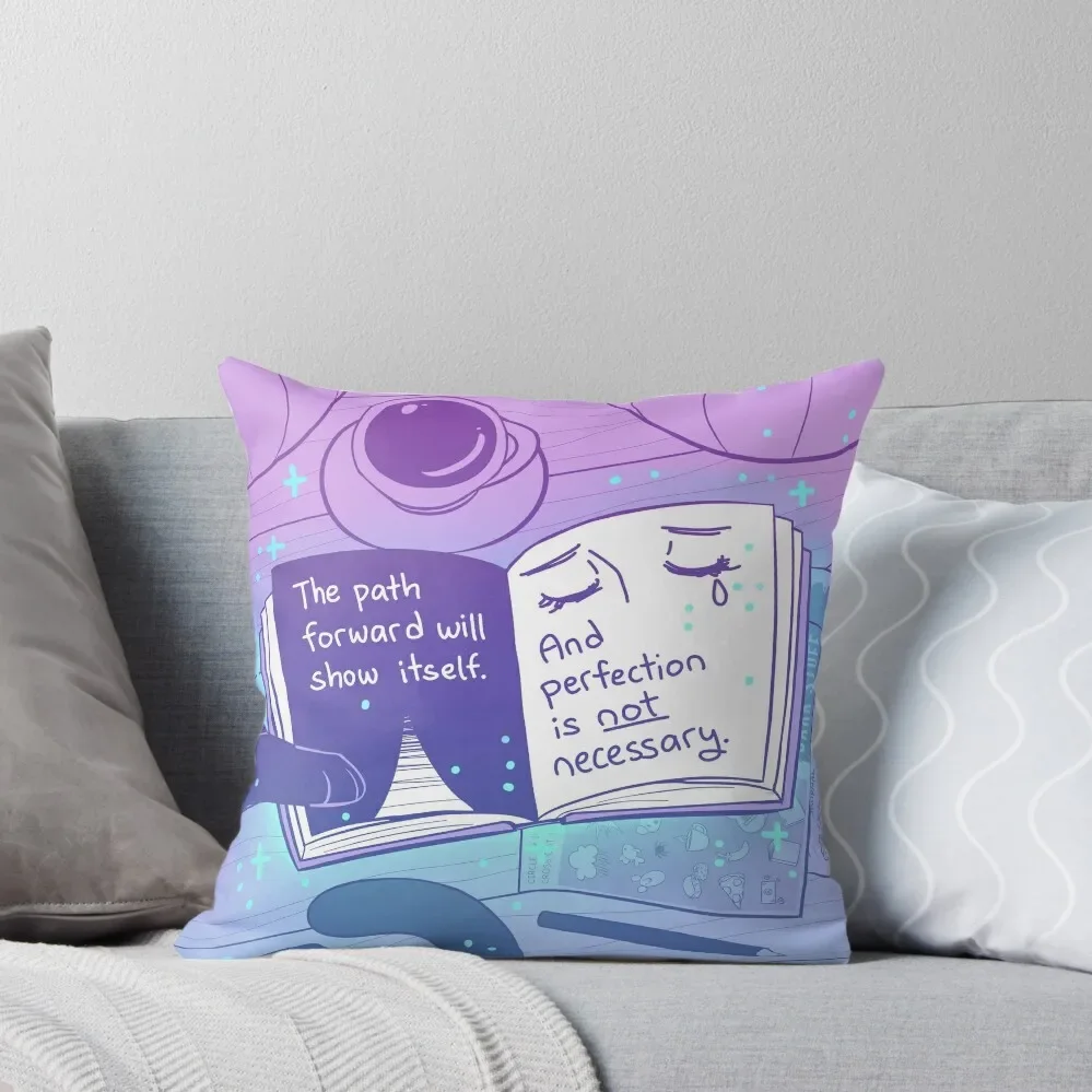 Perfection is Not Necessary Spell Book Throw Pillow Pillowcases Bed Cushions Custom Cushion pillow