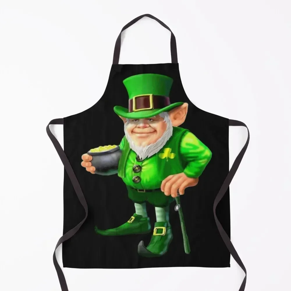 

Lucky leprechaun Apron kitchen and home Women's work ladies Men's Kitchen Apron