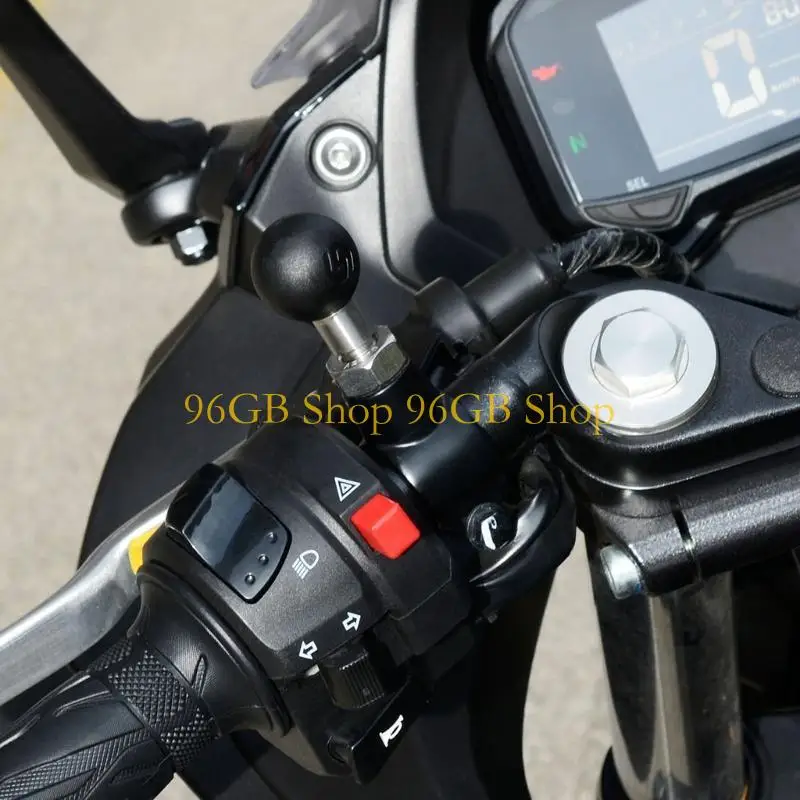 96GB Handlebar Phone Holder Action Camera Install Screw Motorbike Ball Base Clamp Multipurpose Ball Base