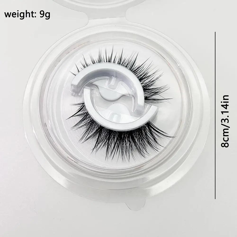 3 أزواج قابلة لإعادة الاستخدام خالية من الغراء الرموش الصناعية ثلاثية الأبعاد شريط كامل رمش تمديد 3 ثانية لارتداء الرموش الطبيعية ودية للكسول