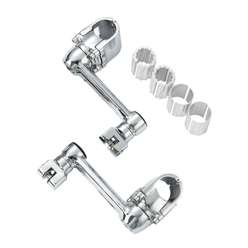 Motorcycle 22mm 30mm 35mm Adjustable Footrests Foot Peg Mounts For Honda Goldwing 1800 GL1800