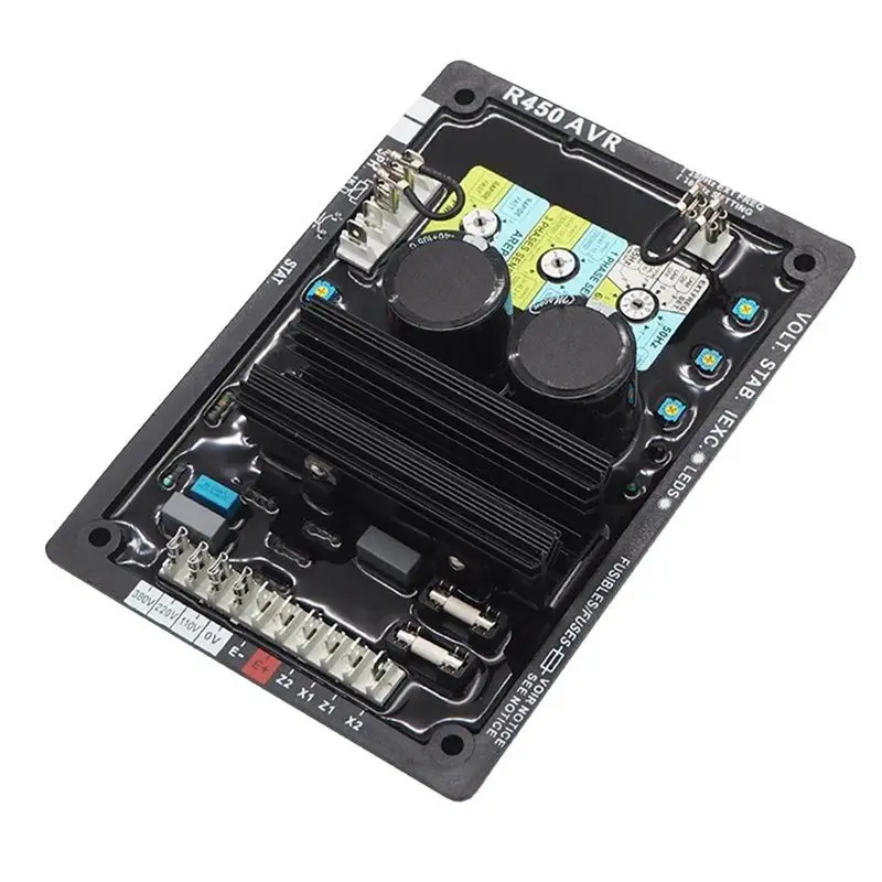 ABBO 3X R450 AVR Generator Automatic Voltage Regulator, Pressure Regulating Plate, Compatible for Leroy Somer, 10A Max