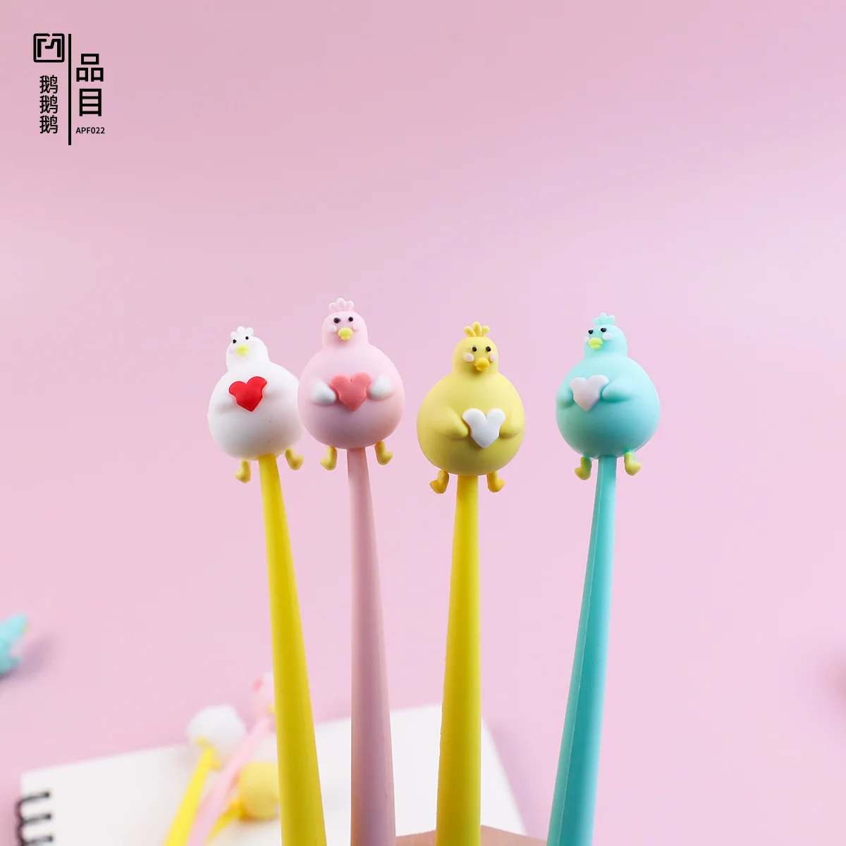 48pcs-new-cute-decompression-internet-celebrity-cartoon-animal-goose-shape-gender-neutral-pen-for-primary-and-secondary-school-s