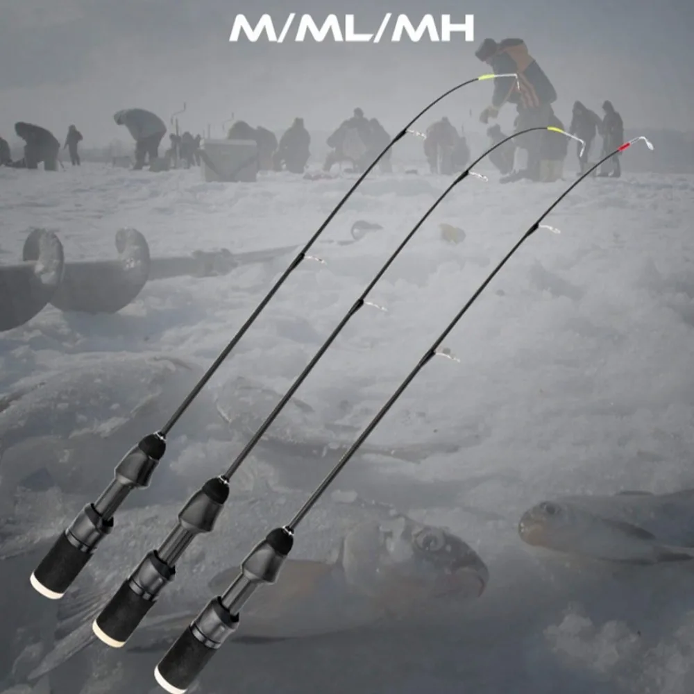 1pc 50cm Winter Ice Fishing Rod Portable Winter Ice Fishing Pole Spinning Rods for Ice Winter Fishing Tackle