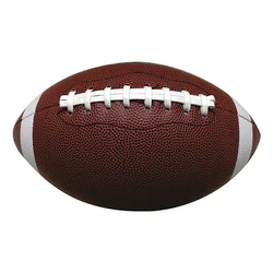 Ballon gonflable de rugby en PVC écologique, football américain, ballon en cuir pour enfants, fournitures de sport d'intérieur et d'extérieur, 21cm, 8.5 po, 16p