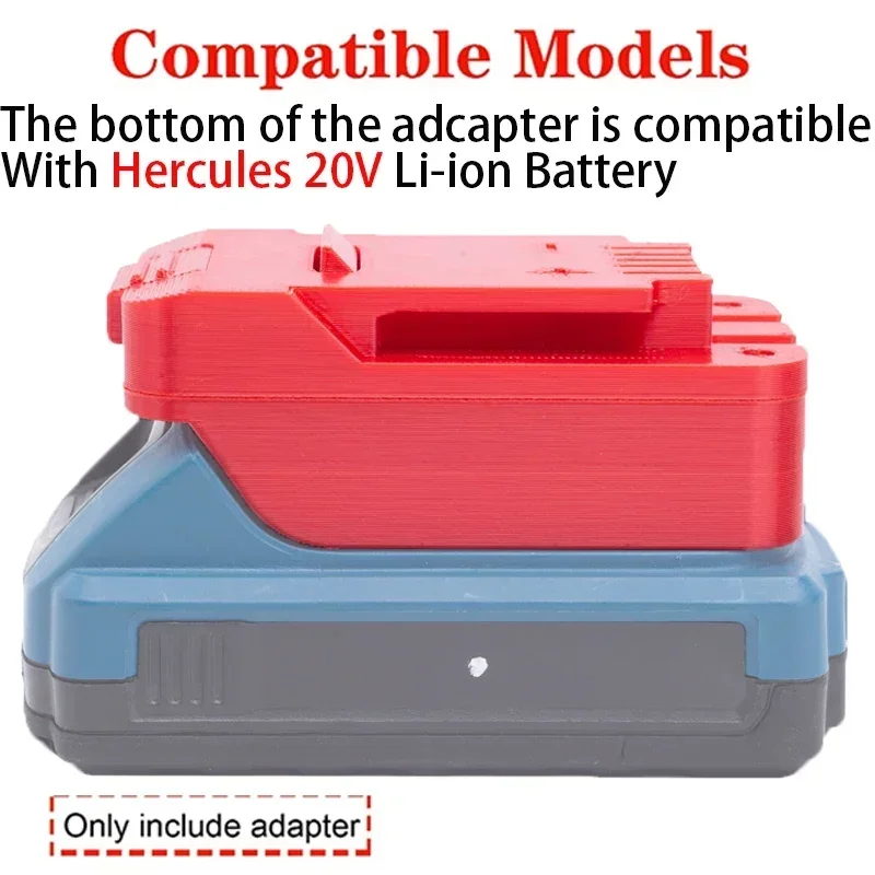 Battery Adapter for Bauer 20V Li-Ion Tools Converter for Hercules 20V Li-Ion Battery Converter Power Tools Accessories