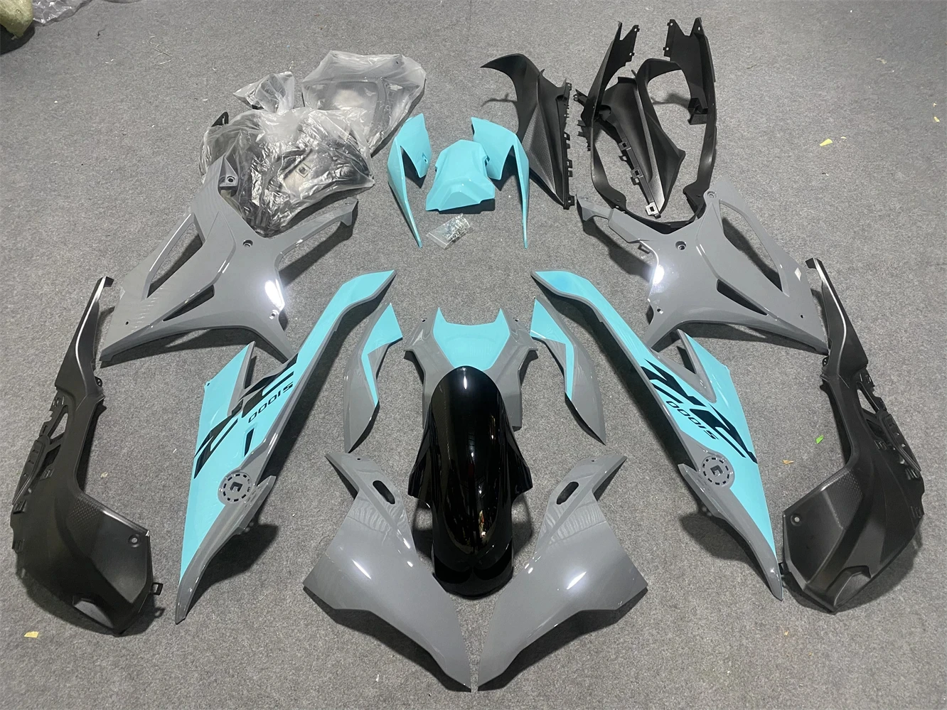 

Motorcycle Fairing Kit Suitable for S1000RR 19-22 years S1000 2019 2020 2021 2022 Fairing Cement ash