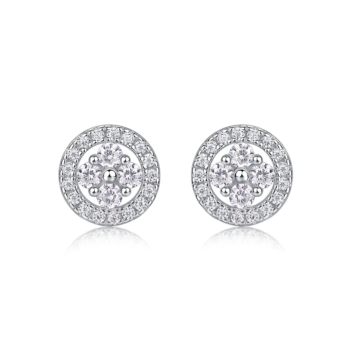 Moissanite Diamond Stud Earring for Women 925 Sterling Silver Luxury Quality Hot sale Jewelry