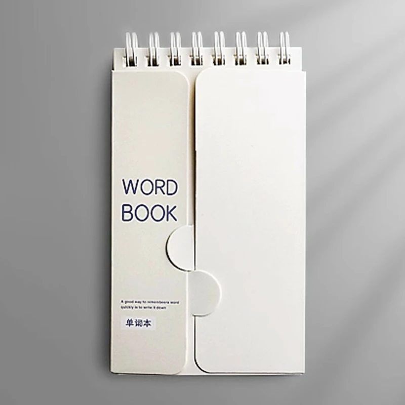 Portable Vocabulary Memory Notepad - Shorthand Spiral Notebook For Planning And Memorization With Cover-Up Feature Good Gift