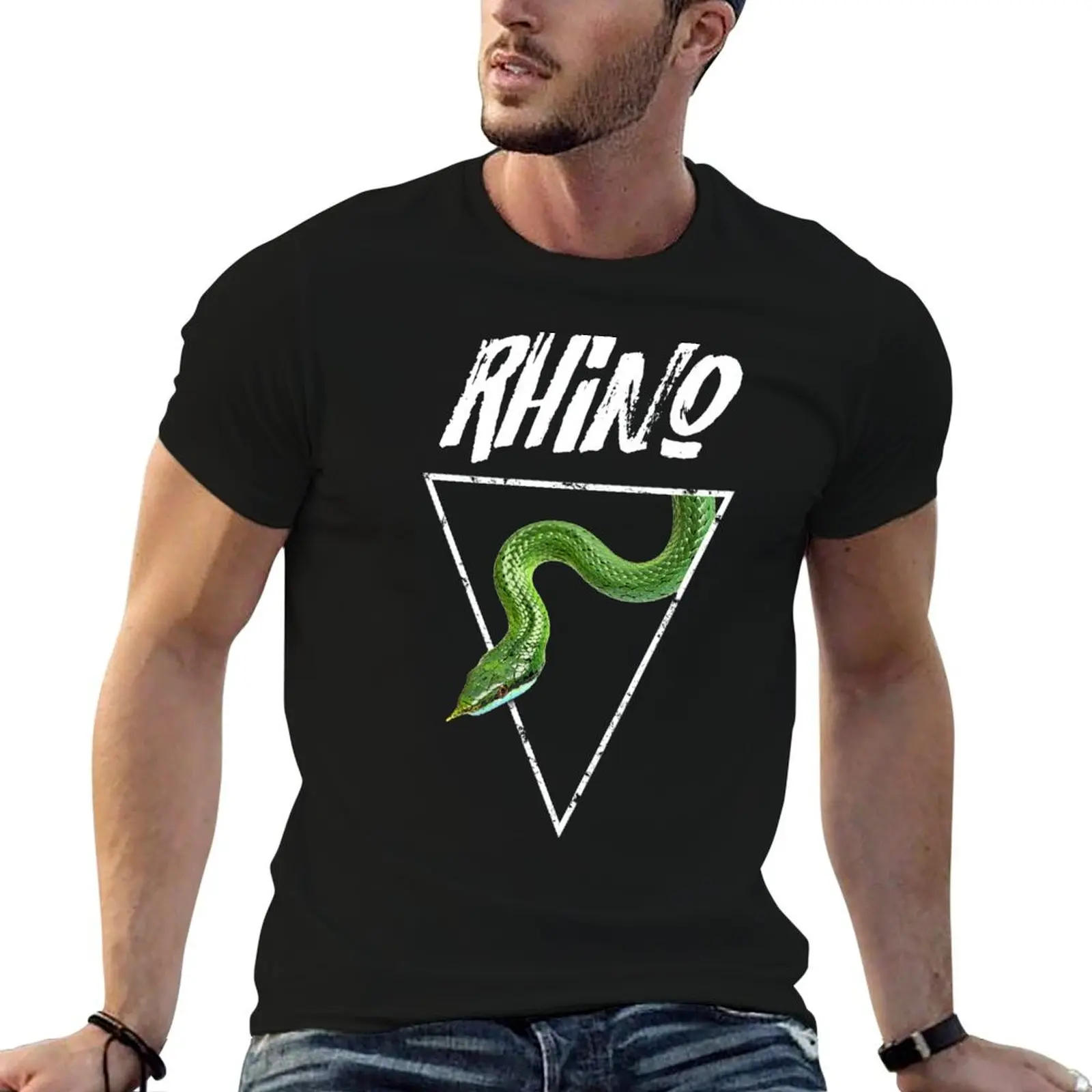 Rhino Rat Snake Reptile Keeper T-Shirt shirts graphic tees designer shirts clothing for men