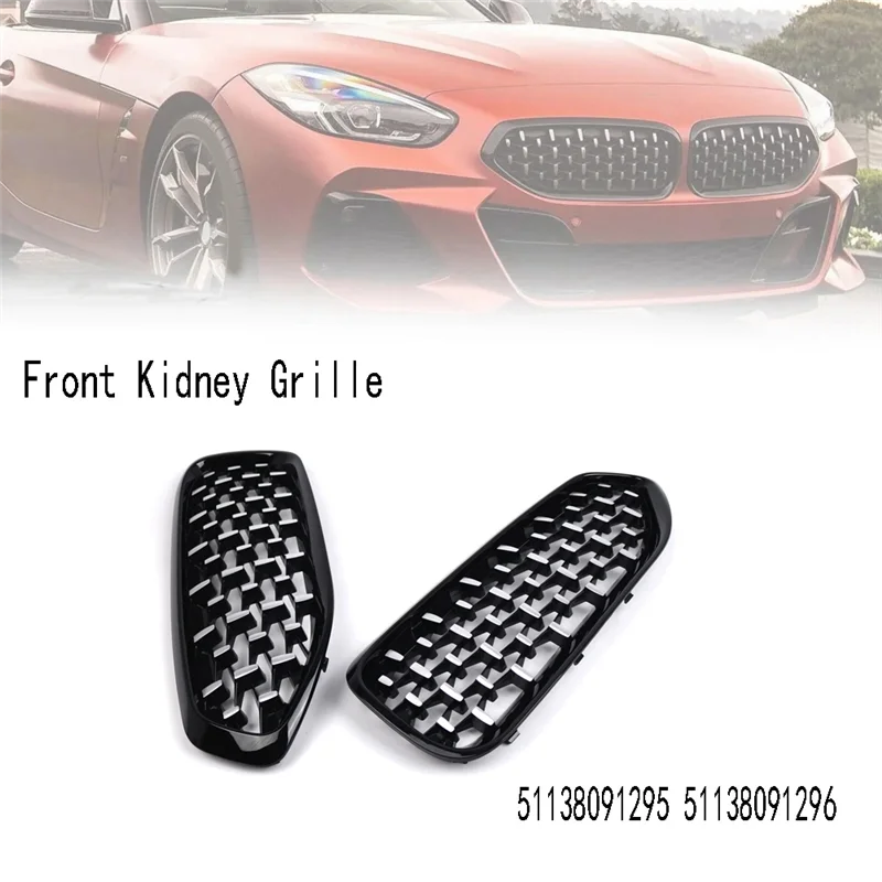 

Simple Front Kidney Grille Racing Grills For BMW Z4 G29 2019-2022 Replaces 51138091295 51138091296 Car Accessories