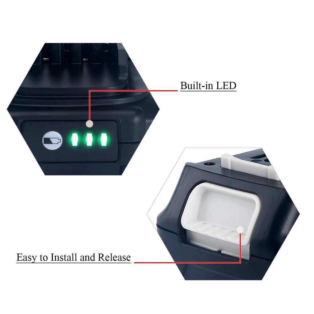 12V 3000mAh Rechargeable Battery Power Tools Replaceable Battery For Makita BL1021B BL1041B BL1015B BL1020B BL1040B