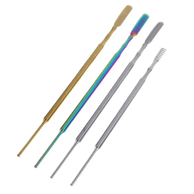 (N) Metall-Reinigungsstäbchen für Make-up, Wimpernformer, Separator, Wimpernverlängerungszubehör, Edelstahl-Wimpernlifting-Werkzeuge