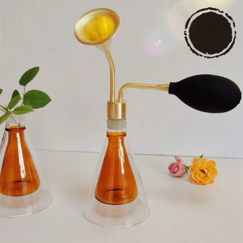 Brass Scent Bottle for Liquor Tea Tangerine Peel Coffee Essential Oil Perfume Sample Display SPA Aroma Sniffing Instrument