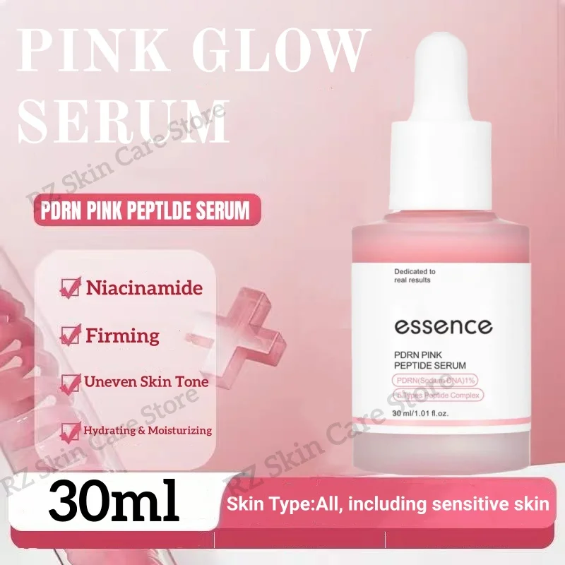 

PDRN Pink Peptide Serum Skin Care Korean Original Pink Glow Niacinamide Sérum Facial Dark Spot Removal Correction Essence 30ml