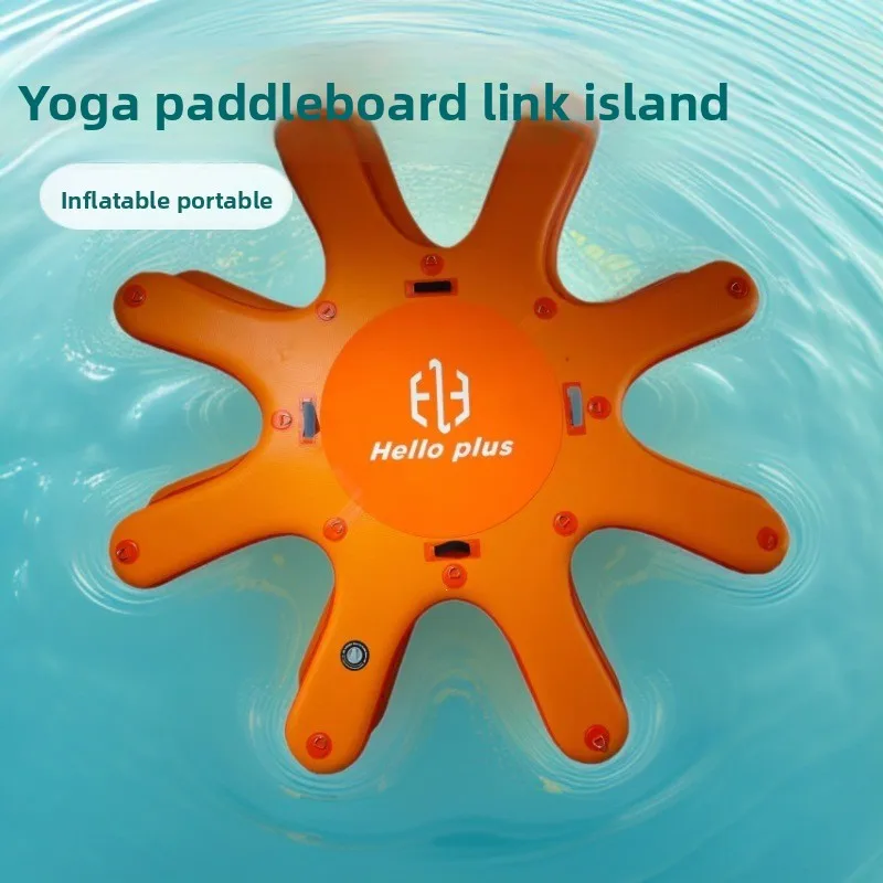 Popular Inflatable Floating Board Multiplayer Water Surfboard Floating Table Yoga Mat Pulp Board Octopus Inflatable