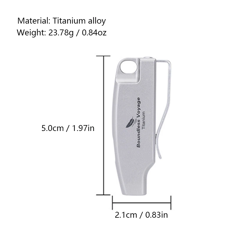 Dolphin-Shaped Pure Titanium Whistle 120 Decibels Portable Edc Outdoor Emergency Survival Whistle With Clip Reflective Rope