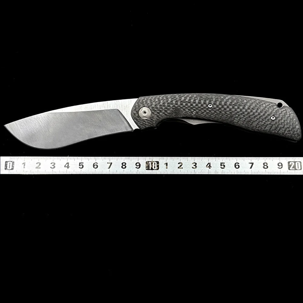 

Складной нож Free Wolf FW239 с клинком из стали CPM-20CV, рукоятью из карбонового волокна, на шарикоподшипниках, для выживания, охоты, повседневного ношения (EDC), кухонный, карманный нож