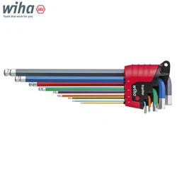 Wiha 41483 L-key Set in ErgoStar Holder Hexagonal Ball End 9-Pcs