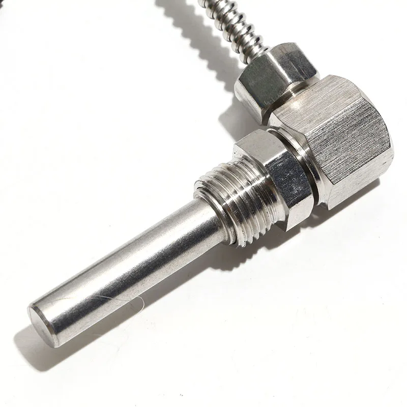 1PC PT100/PT1000 Typ Thermoelement SUS304 Sonde 10*35mm 10*50mm 3-draht motor Lager Rechtwinklig Gewinde Widerstand M16 * 1,5