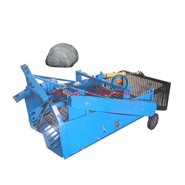 

hot sale field farmland 90 hp tractor hydraulic rock stone cleaning picking rock picker soil sieving machine