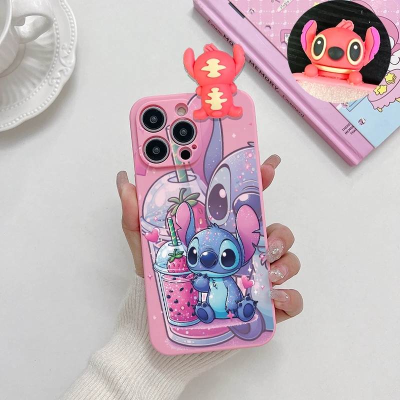  3D Stitch Doll Case For Xiaomi Mi 13 12 Lite POCO M6M3M4 12 F5 Pro 5G X4 GT M5S F5 F3 X3GT Redmi Note 11S 10 K60 Pro 50 Cover
