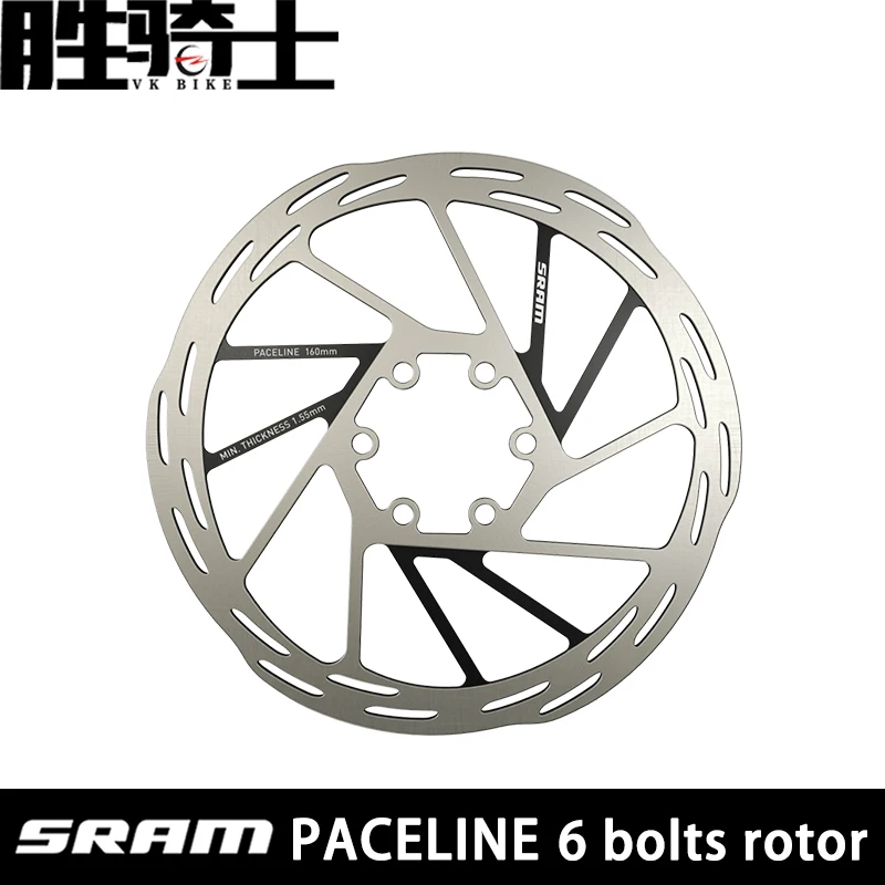 

SRAM PaceLine Rotor Disc Brake Roto 6 BOLTS 140mm 160mm Discs Rotors for mountain bike road bicycle