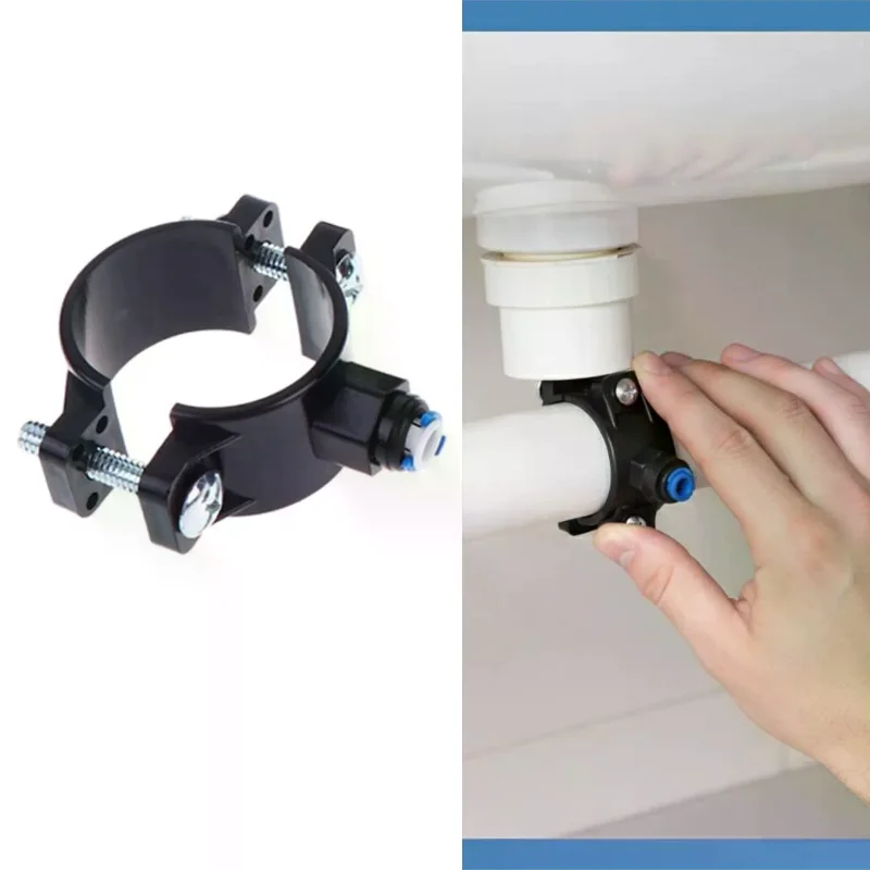 Home Use Adjustable 38-58MM Water Drain Waste Clamps 1/2/3Pcs 14 Inch OD Hose Multisize for Bathroom Sink Plumbing
