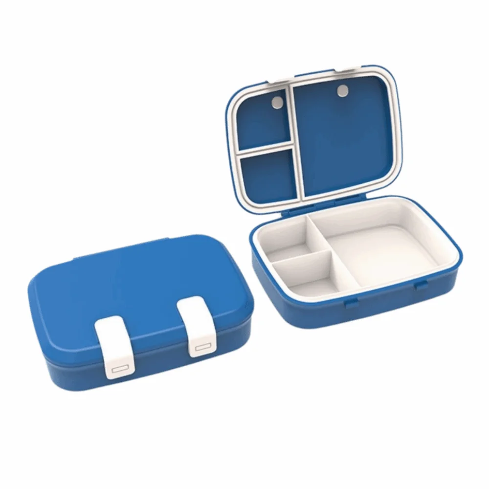 

Multifunctional Sealed Portable Lunch Box Reusable 3 Grids Food Storage Crisper Large Capacity 800ML Snack Food Box Outdoor
